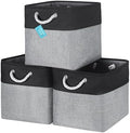 OrganiHaus 13x13 Cube Storage Bins, Rope Handles by OrganiHaus