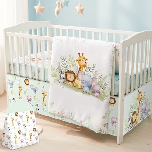 Hahafelt 4 Pieces Crib Bedding Set by Hahafelt