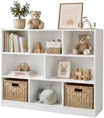 8 Cube Storage Organizer, Kids Cube Shelf Toy Storage by SPORFIT