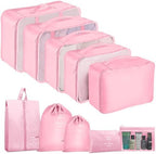 Packing Cubes for Travel 10 Set Luggage Organizer Bags by YEEYAA