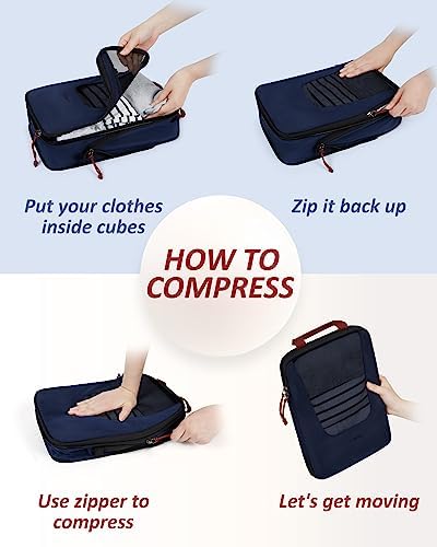 Bagsmart Compression Packing Cubes, Travel Bag Cruise Ship Essentials - Image 5
