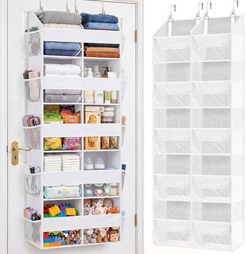 Over The Door Organizer 5 Tiers, Extra Large Behind Door Storage of 10 by Ofiray-home