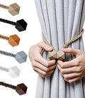 NazTur Magnetic Curtain Tiebacks, Curtain Ties, No-Drill Holdbacks by NazTur