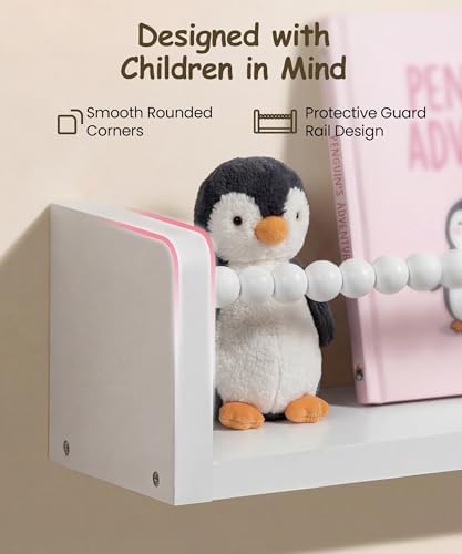 24 inch Nursery Book Shelves for Wall - Image 4