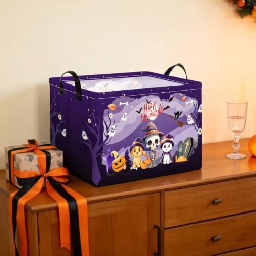 Purple Spooky Night Halloween Basket - Image 4