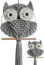 Achart Owl Macrame Wall Hanging-Hand Woven Boho Tapestry-Macrame Wall Decor by Achart