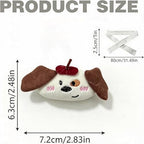 2 Pack Cartoon Brown Dog Curtain Tiebacks Decorative Embroidered Animal Shape - Image 2