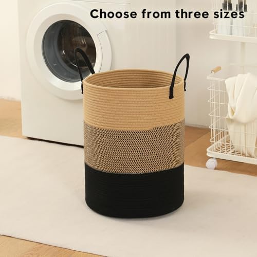Laundry Basket Hamper Tall Rope Storage Woven - Image 2
