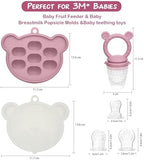 Baby Breastmilk Popsicle Molds & Baby Fruit Feeder, Infant Food Freezer Tray - Image 3