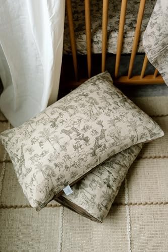 Oilo Vintage Safari Crib Bedding Set, 5-Layer Organic Cotton Muslin Crib Quilt - Image 4
