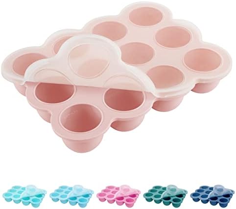 Silicone Freezer Tray with Lid, 1.5oz x 12 Pods by HIWOOD