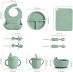 Silicone Baby Feeding Set 10 Pcs, Baby feeding essentials - Image 7