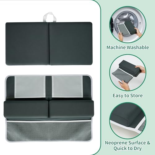 Comfortable Baby Bath Kneeler and Elbow Rest Pad Set, Thick Memory Foam Bath - Image 4