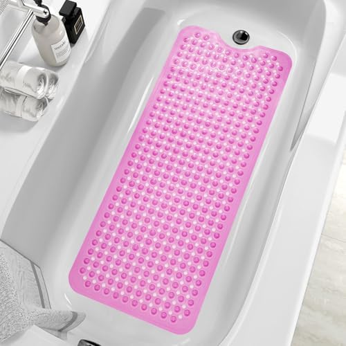 ZHICHENG Bath Tub and Shower Mats, Non-Slip 39 x 16 Inch Extra Long Bath Mat by Unknown