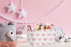 Sanjiaofeng Rectangular Kids Basket Pink Storage Bins, Girls Storage Baskets - Image 4