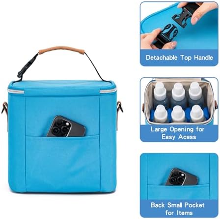 Breastmilk Cooler Bag with Ice Pack Fits 6 Baby Bottles Up to 9 Ounce, Baby - Image 3