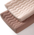 lulumoon Muslin Changing Pad Cover: Quilted Cotton Gentle on Baby's Skin by Lulumoon