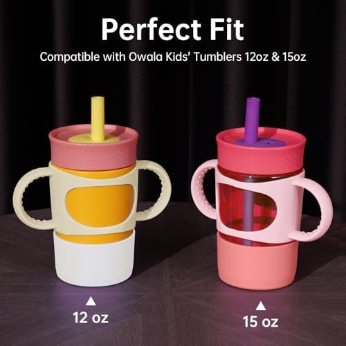 NiHome Silicone Handle & Boot for Owala Kids Tumbler 12oz 15oz, Toddler Grip - Image 5