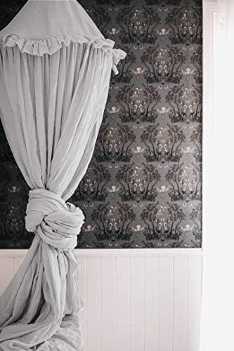 MAMERIA Kids Bed Canopy with Frills Cotton Hanging Tent Curtain Net - Image 2