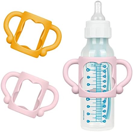 Aolso Silicone Baby Bottle Handles, Easy Grip Handles to Hold Baby Bottle by Aolso