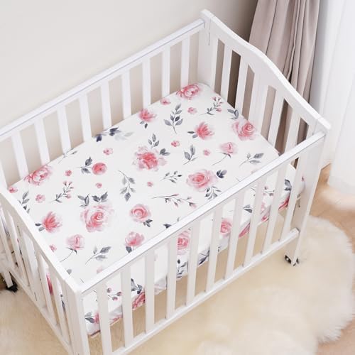 david's kids 3 Pack Mini Crib Sheets, Soft Breathable Premium Pack N Play Sheets - Image 3