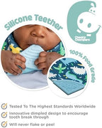 Cheeky Chompers Neckerchew Teething Bib, 2-in-1 Bandana Style Bib w/Food Grade - Image 4