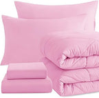 NTBAY Twin Microfiber Bed in a Bag, Comforter Set by NTBAY