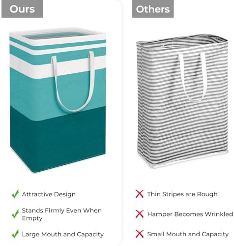 HomeHacks 2 Pack Large Laundry Baskets, Laundry Hampers Bags - Image 3