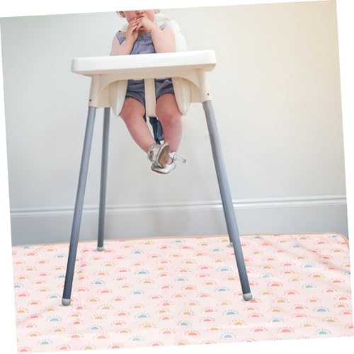 High Chair Mat for Toddlers Foldable Floor Protector Polyester Fiber - Image 7