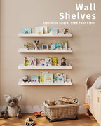 Shario Nursery Book Shelves, Scalloped Shelves, Wall Book Shelves - Image 4