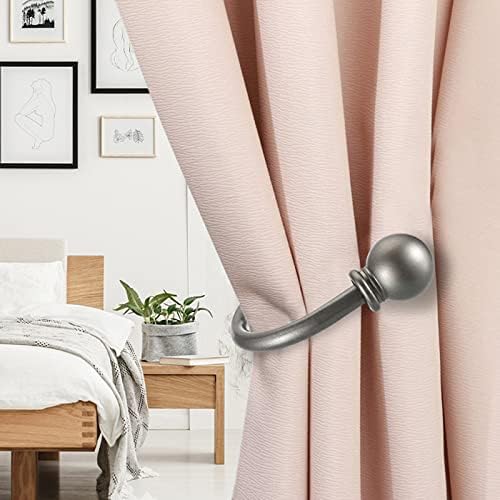 Sumnacon Curtain Holdbacks 2 Pcs Wall Mounted Curtain Tiebacks - Image 3