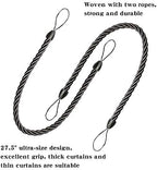 BEL AVENIR Curtain Tiebacks Ropes Tie-Backs, Handmade Holdbacks - Image 3