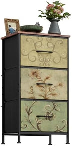 WLIVE Small Dresser Nightstand for Bedroom, 3 Drawers by WLIVE