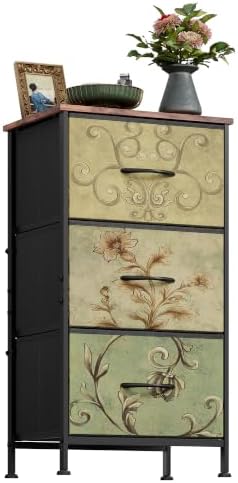 WLIVE Small Dresser Nightstand for Bedroom, 3 Drawers by WLIVE