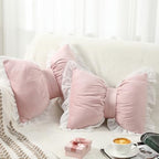 Yousoontic 2 Pcs Bow Throw Pillows 15.7x12.6 in - Image 4