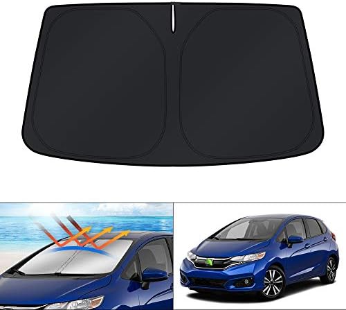 KUST Windshield Sun Shade for Honda Fit 2007-2024 Accessories Sunshade Foldable by KUST