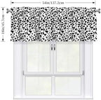 Dalmatian Print Animal Pattern Kitchen Window Valance 54x18 Inch - Image 4