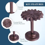 The Metal Magician Wall Mounted Floral Curtain Holdbacks - Image 4