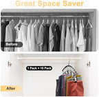 Legging Organizer for Closet, Metal Yoga Pants Hangers 1 Pack w/10 Clips Holds - Image 3