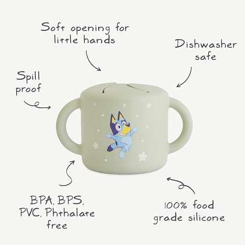 mushie x Bluey Silicone Snack Cup | Spill Proof Food Container - Image 4