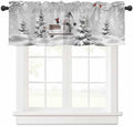 Vandarllin Winter Christmas Valance Curtains by VandarllinHomeKitchenDecor