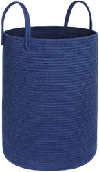 MEGASKET Large Blue Laundry Basket, 80L Tall Blanket Basket Living Room by MEGASKET