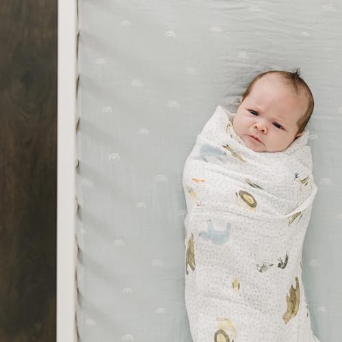 Little Unicorn Premium Crib Sheet | Breathable & Super-Soft Muslin Fabric - Image 4