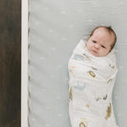 Little Unicorn Premium Crib Sheet | Breathable & Super-Soft Muslin Fabric - Image 4