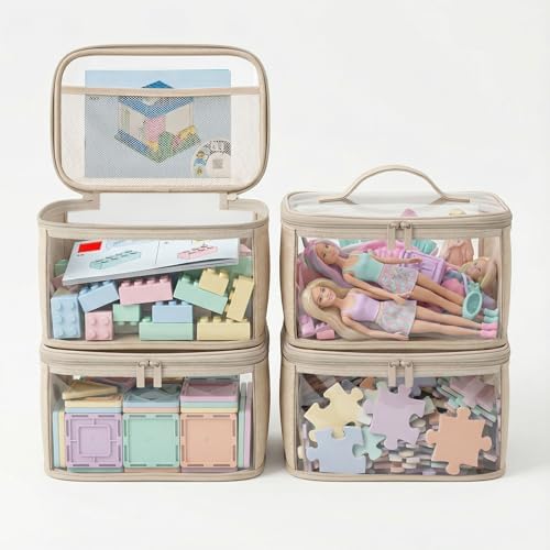 holay 4 Pack Clear Toy Storage Bags by OrganizeYourLifeWithholay
