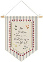Nursery Decor, Baby Shower Gifts, How Blessed Life Pennants Banner by Unknown