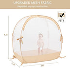 L RUNNZER Pop Up Baby Crib Tent, Safety Tent to Keep Toddler from Climbing Out - Image 5