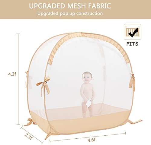 L RUNNZER Pop Up Baby Crib Tent, Safety Tent to Keep Toddler from Climbing Out - Image 5