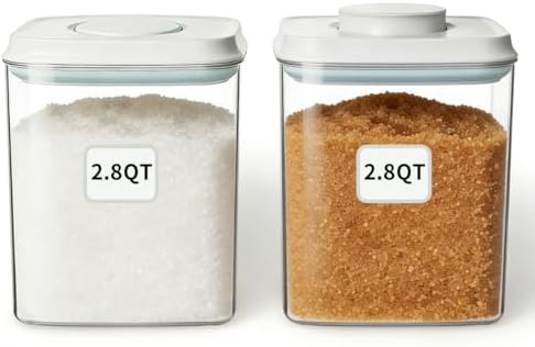 Food Storage Container Set 2.8 Qt ×2 by ANKOU