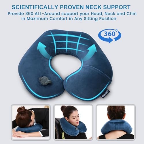 Keemall Inflatable Neck & Shoulder Travel Pillow - Image 5